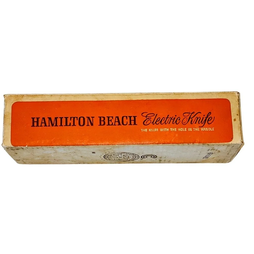 🔥 VINTAGE HAMILTON BEACH ELECTRIC KNIFE ORIGINAL BOX 275-2 RETRO BEAUTIFUL 🔥